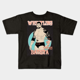 Artwork Batista Wrestling Aesthetic Kids T-Shirt